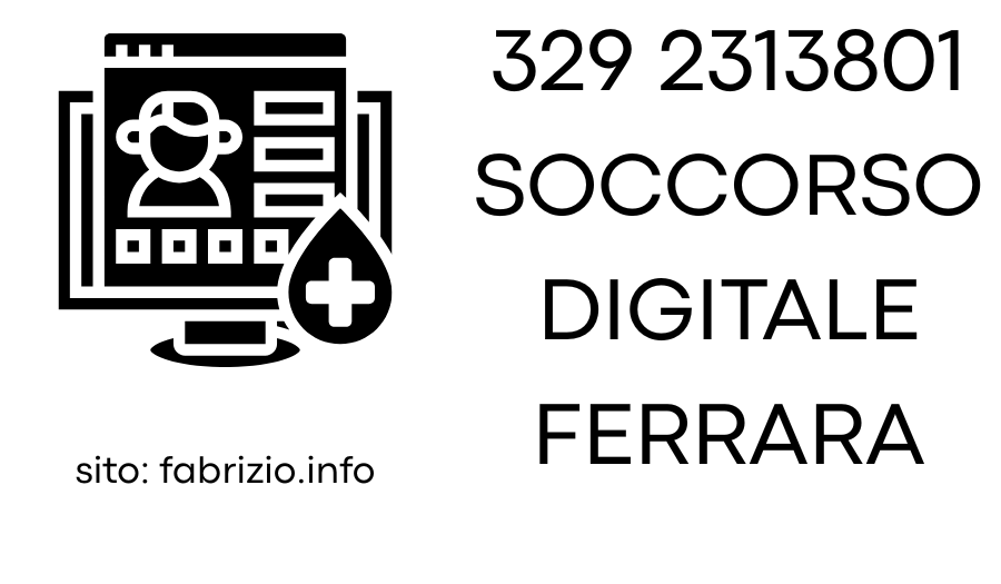 soccorso digitale ferrara 329 2313801 fabrizio.info